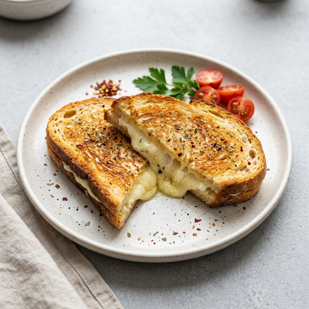 Beyaz Peynirli Domatesli Tost