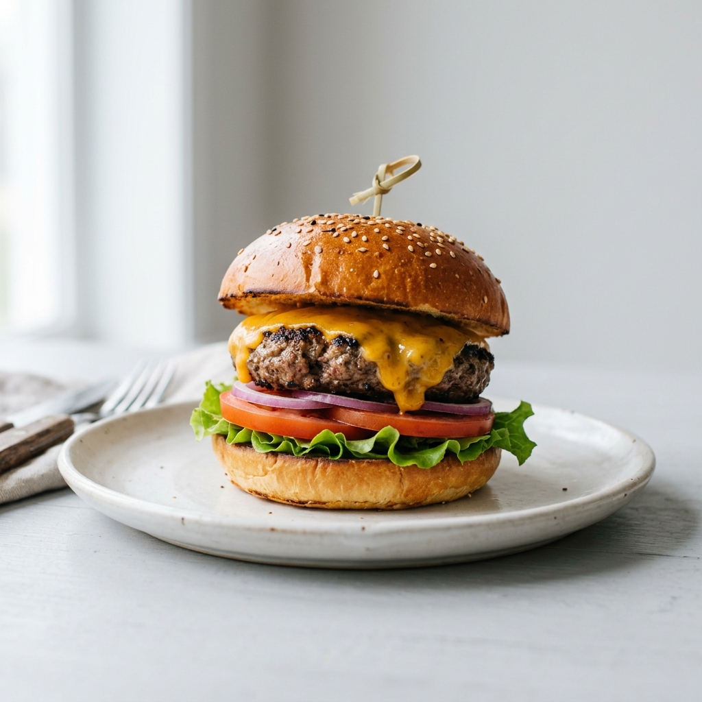Double Cheddar Cheeseburger