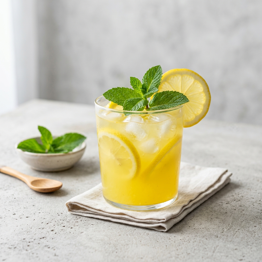 Ev Yapımı Taze Nane Limonata