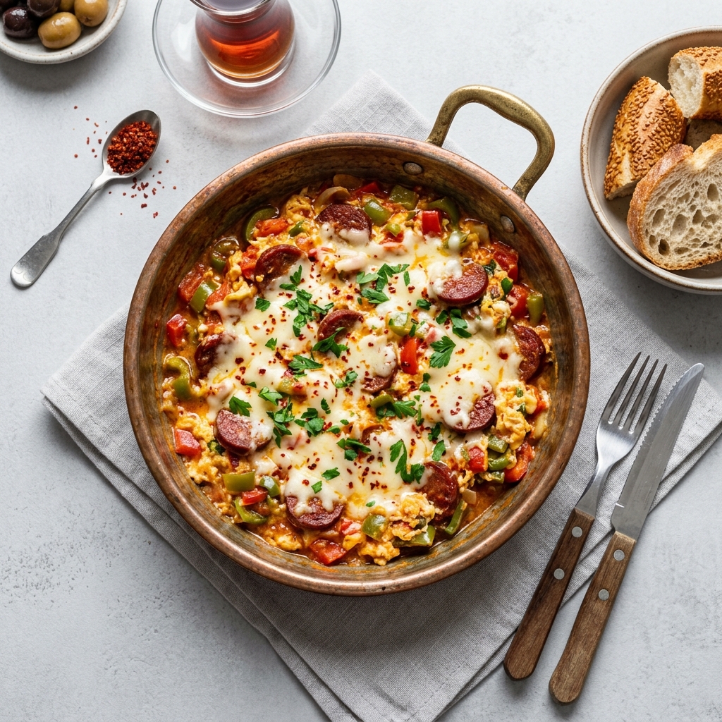 Menemen Karışık (Kaşar & Sucuk)